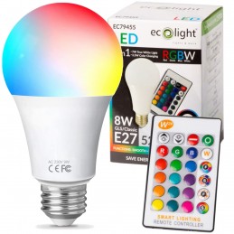 LED žárovka E27 - 8W -...