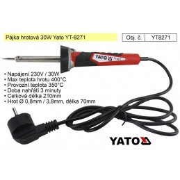 Pájka hrotová 30W Yato YT-8271