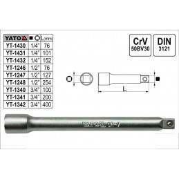 Prodloužení  14 délka 152mm