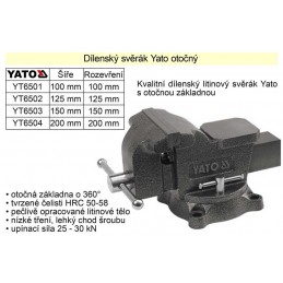 Svěrák  YATO otočný 100 mm