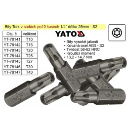 Bit Torx  T30x25mm 14 sada...