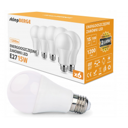 6x LED žárovka - E27 - 15W...